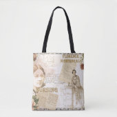  verpleging Florence Nightingale grafische tekst Tote Bag (Voorkant)