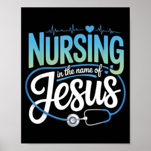 Verpleging in de naam van Jezus christelijke verpl Poster