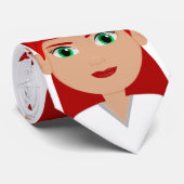 Verpleging in eenvormig verband met het Rode Kruis Stropdas (Opgerold)