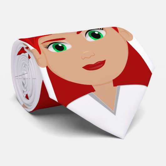 Verpleging in eenvormig verband met het Rode Kruis Stropdas (Opgerold)