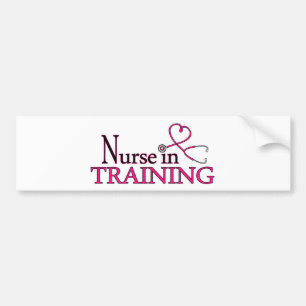 Verpleging in opleiding - Roze Bumpersticker