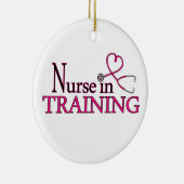 Verpleging in opleiding - Roze Keramisch Ornament (Rechts)