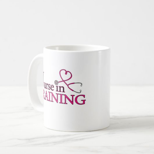 Verpleging in opleiding - Roze Koffiemok (Voorkant links)