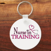Verpleging in opleiding - Roze Sleutelhanger (Voorkant)
