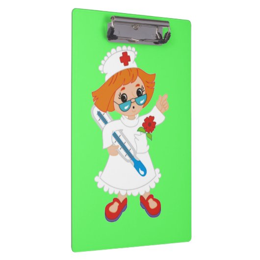 Verpleging in uniform klembord (Rechts)