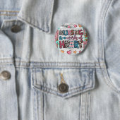 Verpleging is een kwestie van het hart Knop Ronde Button 5,7 Cm (In situ)