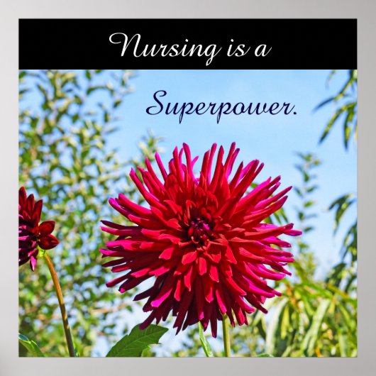 Verpleging is een Superpower kunstprint posters Ve (Voorkant)