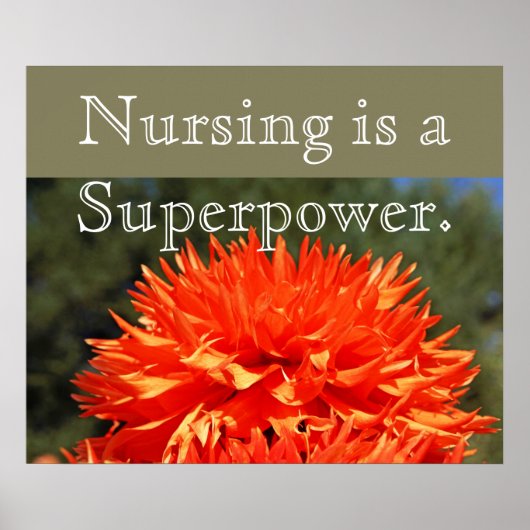 Verpleging is een Superpower kunstprintposters Ver Poster (Voorkant)