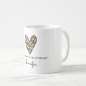 Verpleging is een werk van hart Custom Dank u Koffiemok (Voorkant rechts)