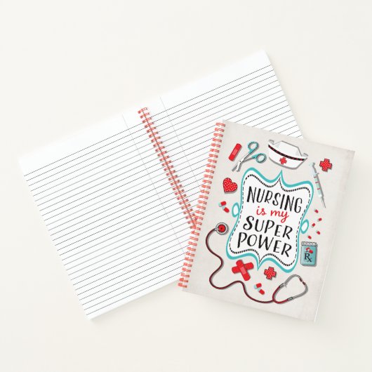 Verpleging is mijn superkracht notitieboek (Binnen)