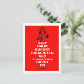Verpleging - Kalm houden en doorgaan Briefkaart (Staand voorkant)