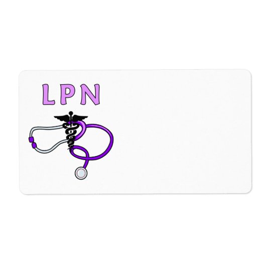 Verpleging LPN Stethoscoop Etiket (Voorkant)