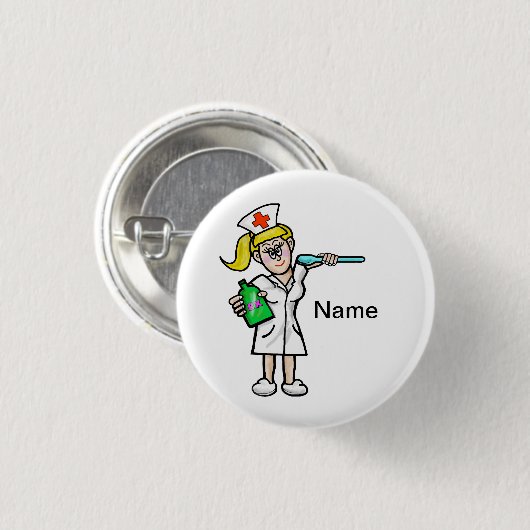 Verpleging met vloeibaar geneesmiddel  Button (Voorkant /achterkant)