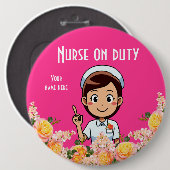 Verpleging op dienst 3B-Button Ronde Button 6,0 Cm (Voorkant /achterkant)