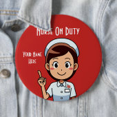 Verpleging op het werk kolossaal, 6-inch ronde But Button 6,0 Cm (In situ)