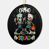 Verpleging Ortho Squad Skeletten Halloween Orthope Keramisch Ornament (Links)