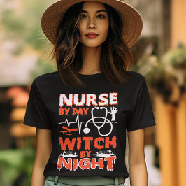 Verpleging per dag getuige bij nacht Halloween Par T-shirt