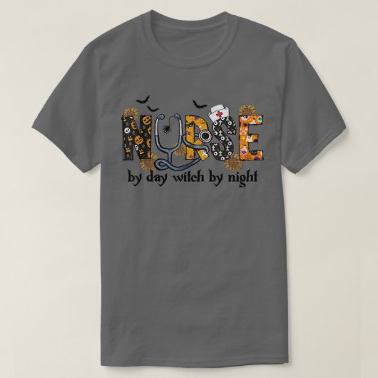 Verpleging per dag getuige bij nachtelijke zuster  t-shirt (Design voorkant)