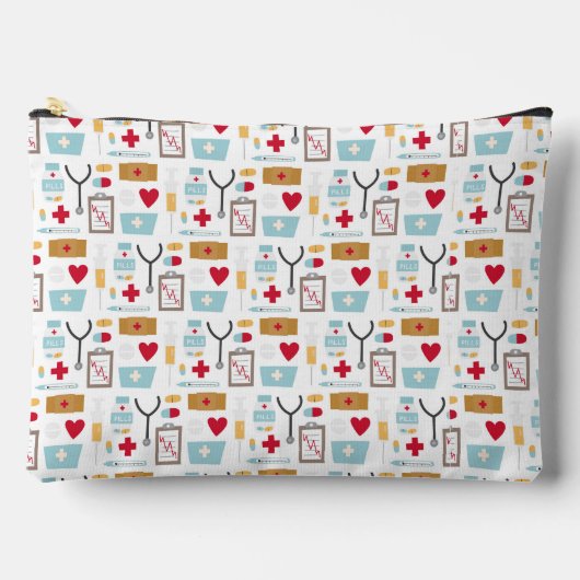 Verpleging student arts medische iconen naald pill etui (Voorkant)