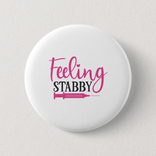 Verpleging van urse cadeau Stabby Verpleging Ronde Button 5,7 Cm (Voorkant)
