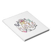 Verpleging van zustschool notitieblok (Schuin)