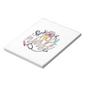 Verpleging van zustschool notitieblok (Linkerzijde)