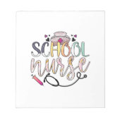 Verpleging van zustschool notitieblok (Voorkant)