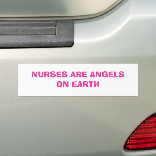 VERPLEISTEN ZIJN ANGELS OP AARDE BUMPERSTICKER (Op auto)