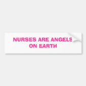 VERPLEISTEN ZIJN ANGELS OP AARDE BUMPERSTICKER (Voorkant)