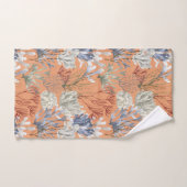 Verplette Abrikozen Solid met Onderzeese Print Bad Handdoek (Handdoek)