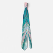 Verplette curven in lichtschaduwen van blauw en ro stropdas (Voorkant)