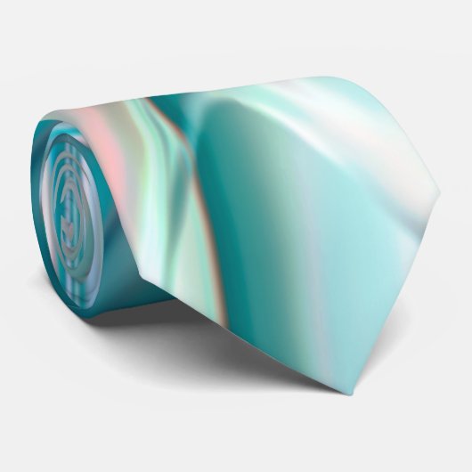 Verplette curven in lichtschaduwen van blauw en ro stropdas (Opgerold)