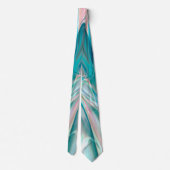 Verplette curven in lichtschaduwen van blauw en ro stropdas (Achterkant)