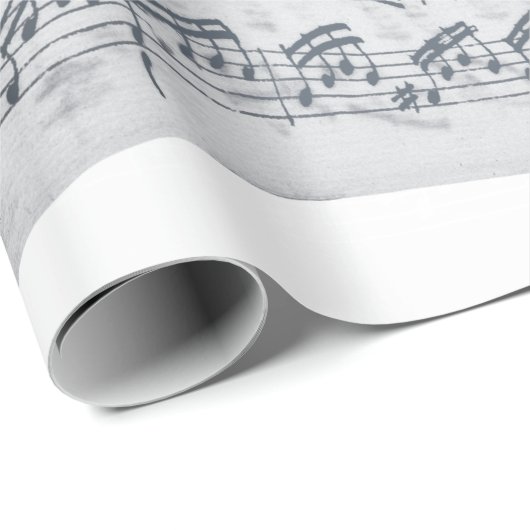 Verplette , handgeschreven melodie op roet cadeaupapier (Rol Hoek)