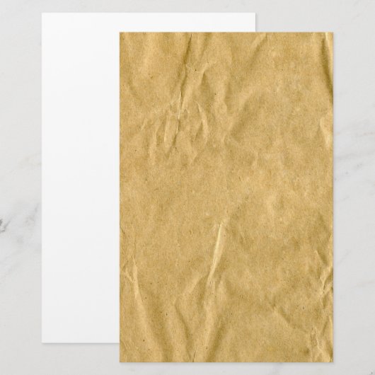 Verplette kartonnen textuur briefpapier (Voorkant / Achterkant)