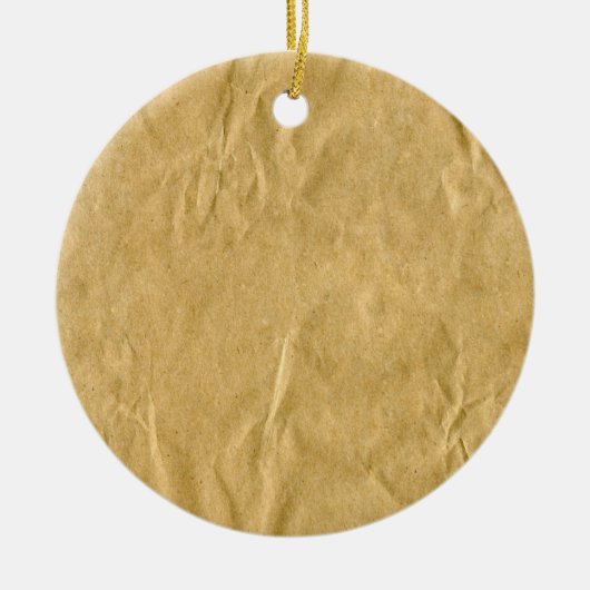 Verplette kartonnen textuur keramisch ornament (Voorkant)