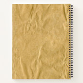 Verplette kartonnen textuur notitieboek (Achterkant)