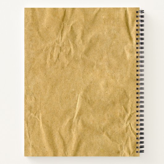 Verplette kartonnen textuur notitieboek (Achterkant)