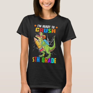 Verpletter 5e klas dinosaurus rugzak potlood terug t-shirt