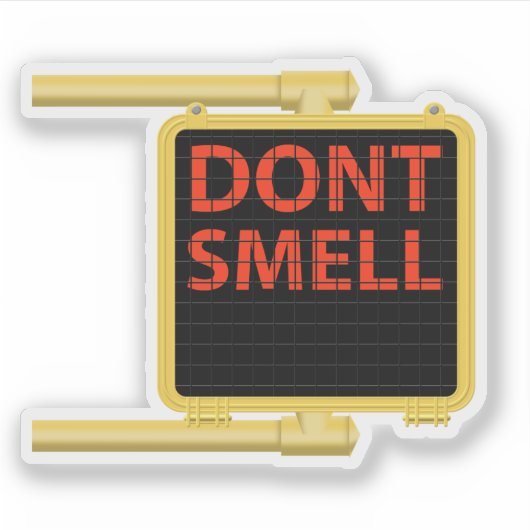 Verpletter geen dwarshellenteken sticker (Voorkant)