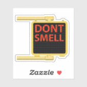 Verpletter geen dwarshellenteken sticker (Vel)