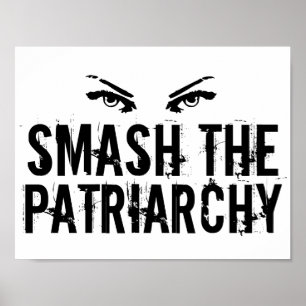 Verpletter het Patriarchaat Feministe Poster