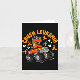 Verpletter leukemie bewustzijn maand leukemie krij kaart