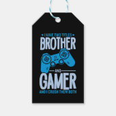 Verpletter twee titels Broer en gamer Cadeaulabel (Voorkant)