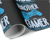 Verpletter twee titels Broer en gamer Cadeaupapier (Rol Hoek)