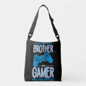 Verpletter twee titels Broer en gamer Crossbody Tas (Voorkant)