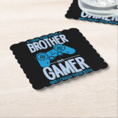 Verpletter twee titels Broer en gamer Kartonnen Onderzetters (Gebogen)