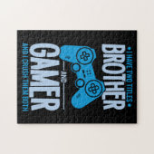 Verpletter twee titels Broer en gamer Legpuzzel (Horizontaal)