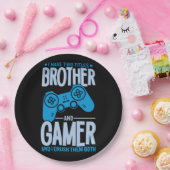 Verpletter twee titels Broer en gamer Papieren Bordje (Feest)