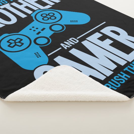 Verpletter twee titels Broer en gamer Sherpa Deken (3/4)